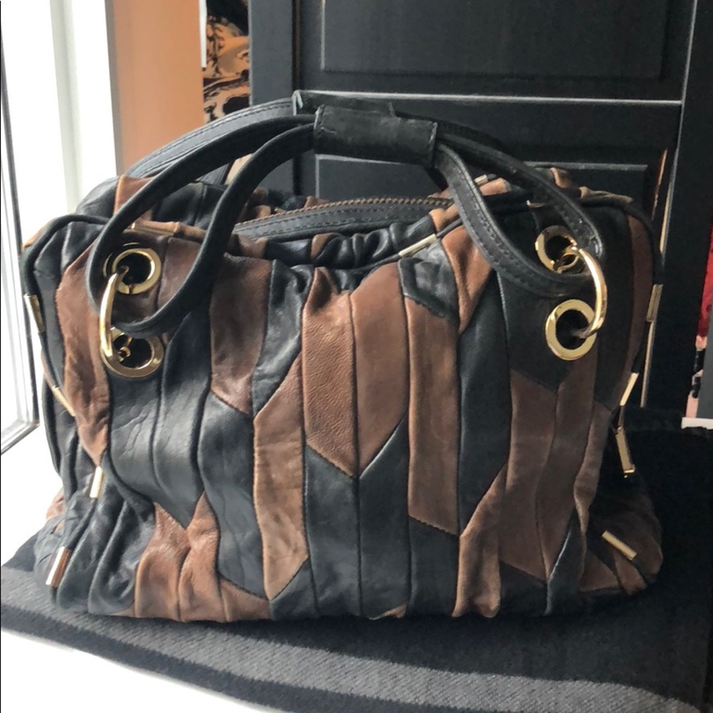 Black and Brown Juicy Couture Leather Purse